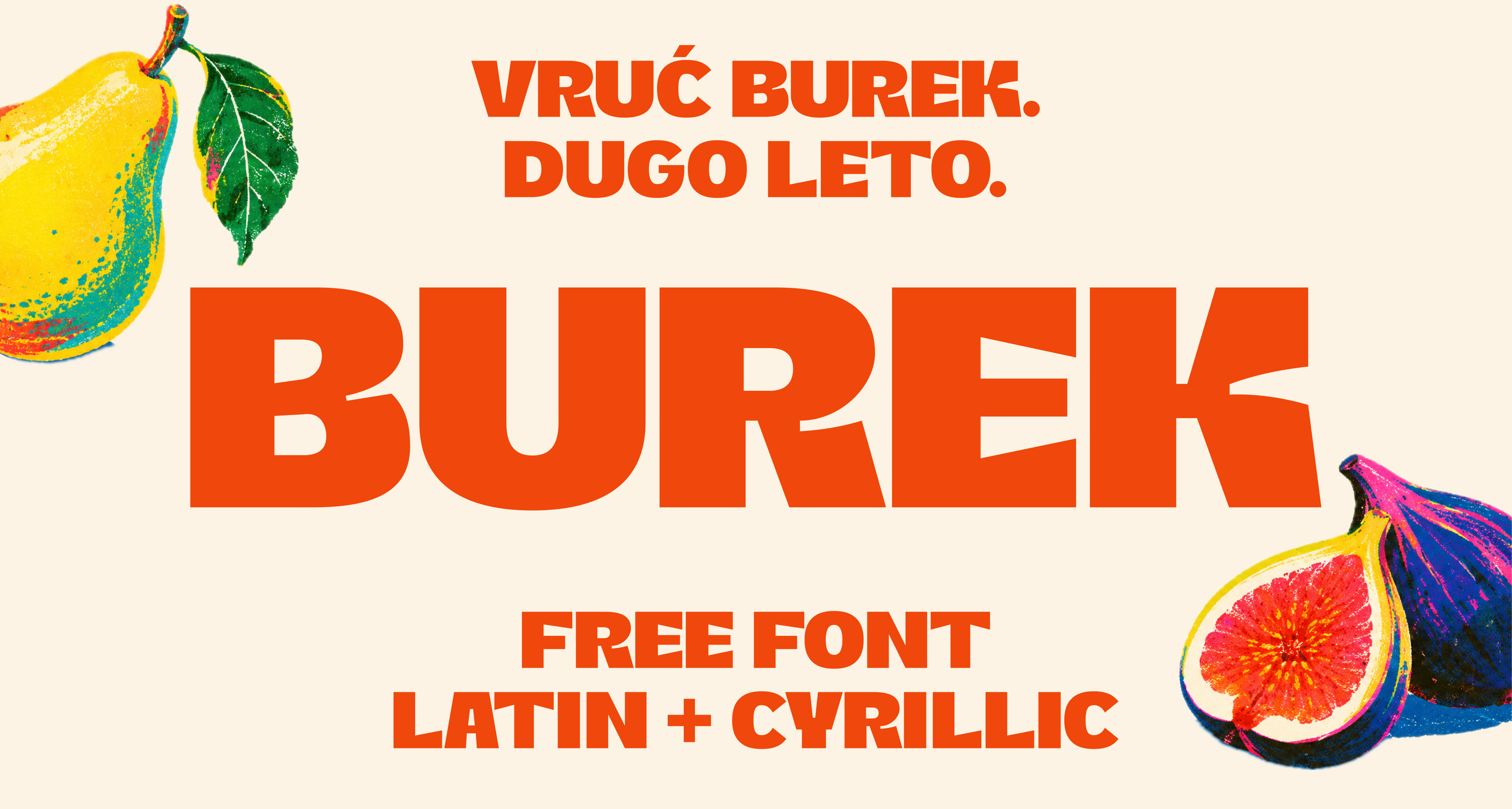 Burek — Free Font, Latin + Cyrillic